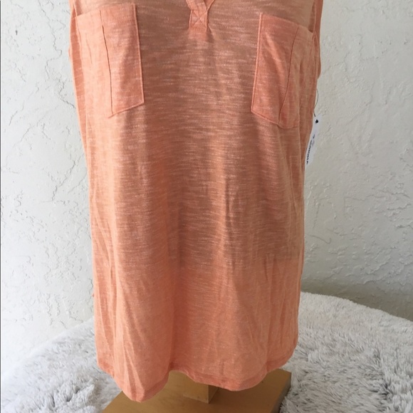 SONOMA Goods For Life split neck utility tank XXL papaya - Picture 3 of 11
